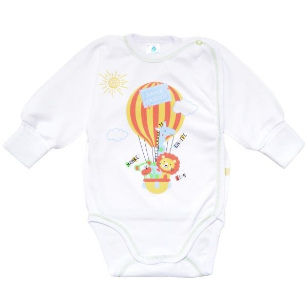 Боди Minikin р.62 белый с салатовым 194000362 