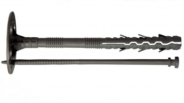 Дюбель для теплоизоляции полипропиленовый с пластиковым гвоздем 10x180 мм 50 шт. Expert Fix