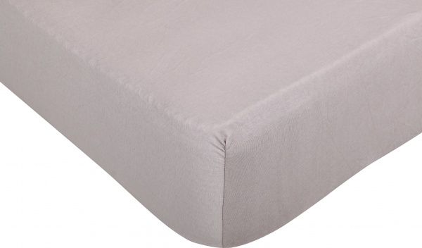 Простынь на резинке трикотажная 140x200 см бежевый Songer und Sohne 