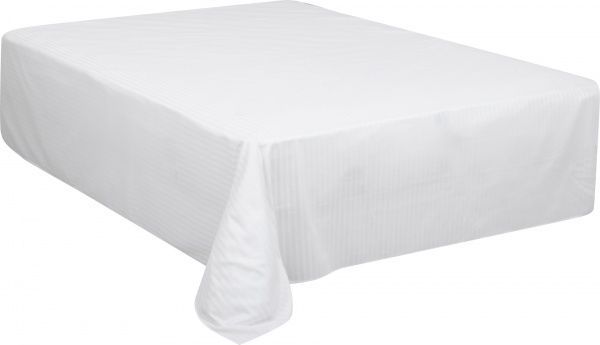 Простынь сатин страйп 180*220 белый Origami Horeca