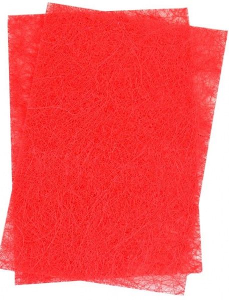 Сизаль красного цвета, 20 * 30 см, 5 листов 