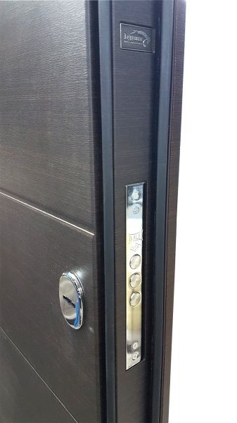 Двері вхідні Булат Престиж 156 венге горизонт темний 2050x850мм ліві