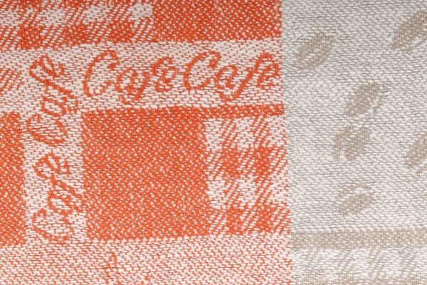 Полотенце кухонное Кава жаккард 83-04 45x70 см Галерея льна оранжевый 