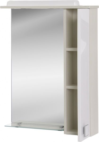 Зеркало со шкафчиком Мойдодыр Домино З-60 Плюс бежевое 