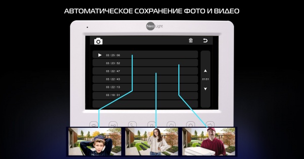 Комплект відеодомофона NeoLight NeoKit FHD PRO