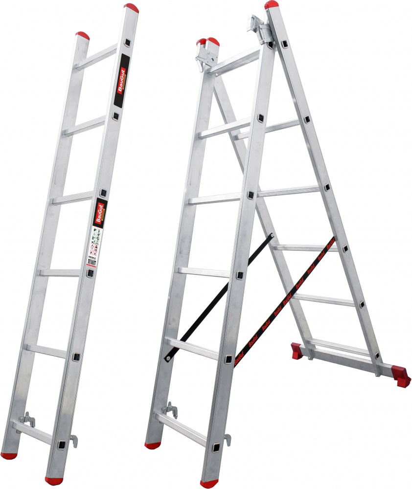 Лестница 3-секционная универсальная BauGut Meister 3T 3х6 (90221459)
