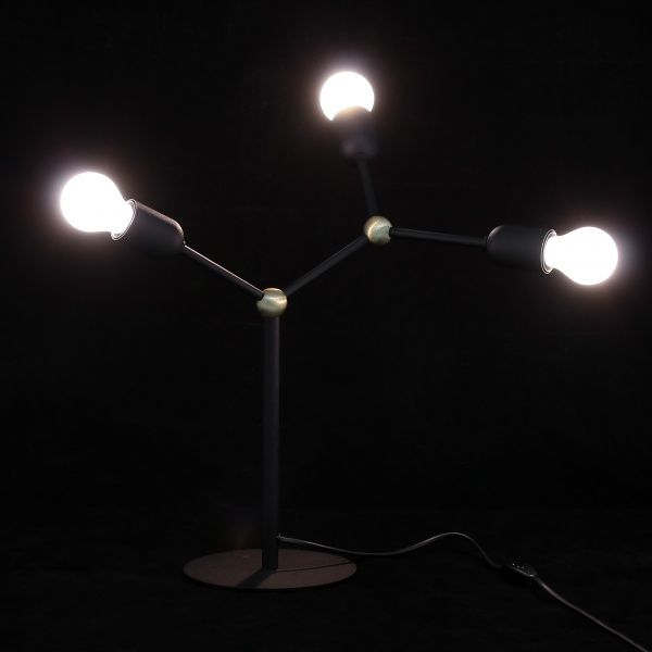 Настольная лампа декоративная TK Lighting 3080 3x60 Вт E27 черный Fantasy 