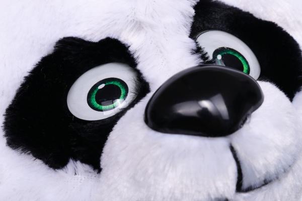 Костюм карнавальний КАРНАВАЛІЯ для хлопчиків з штучного хутра Панда р.122 чорний із білим 89034, 89035, 89040 