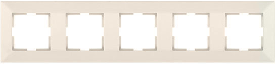 Рамка пятиместная Viko Meridian 85x400 мм горизонтальная крем 90979015-WH