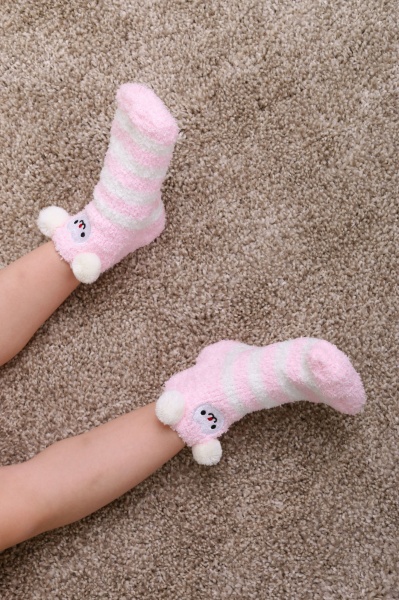 Носки для девочек Maxwin KIDS Страйп р.26-28 розовый с молочным 