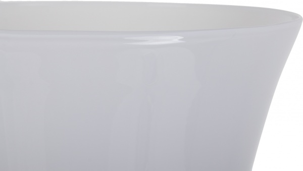 Ваза скляна Wrzesniak Glassworks Уайт 17-7633A 60 см білий 