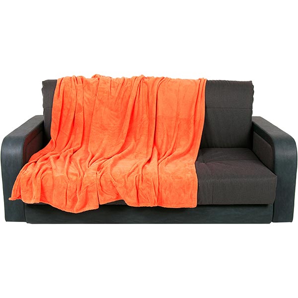 Плед мікрофібра Underprice 160x200 см помаранчевий