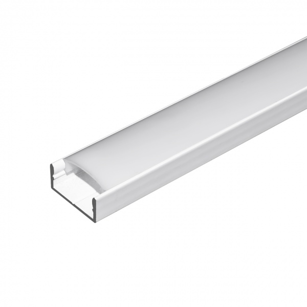 Профиль алюминиевый П-образный ЛСО Hopfen PROF-2 WH + рассеиватель 200 см 