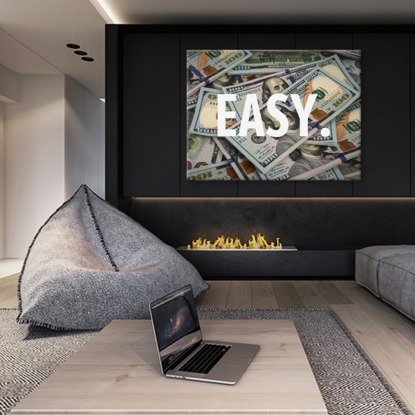 Постер Easy Money 50x65 см Brushme 