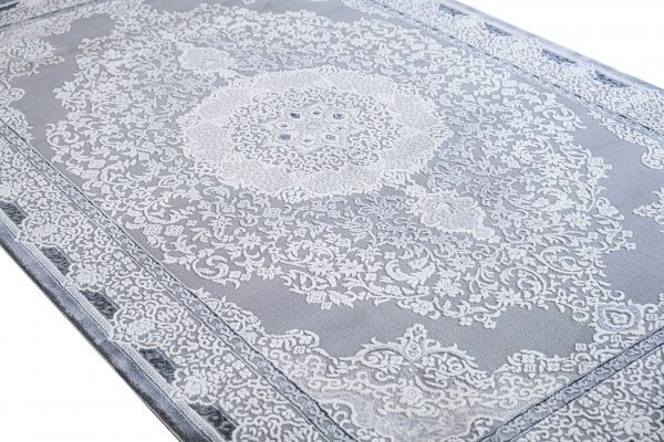 Килим Karmen Carpet GALERIA GL038G GREY/GREY 80x150 см D 