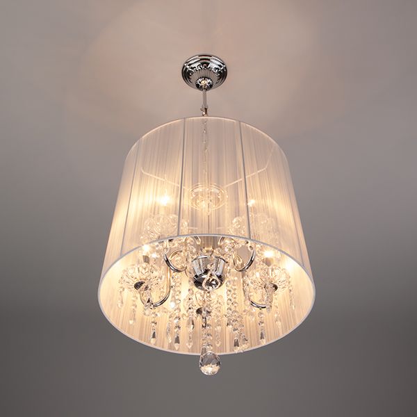 Люстра підвісна Strotskis Amaryllis 5x40 Вт E14 хром/білий 2045/5 