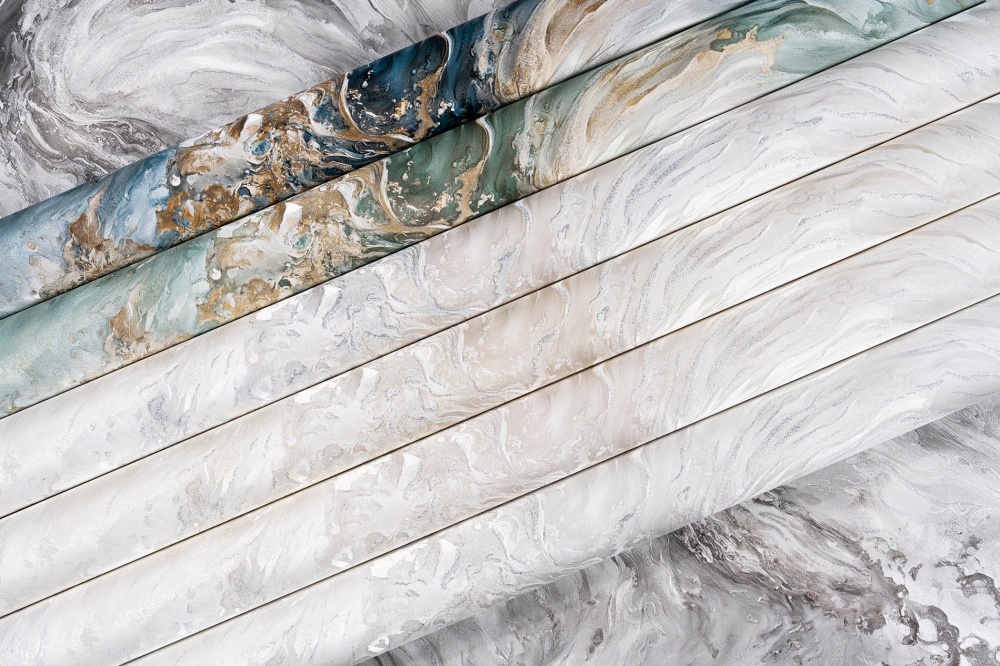 Обои виниловые на флизелиновой основе Славянские обои Elegance collection Океан 2395-10 1,06x10,05 м