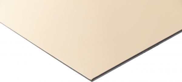 Лист HIPS зеркальний золотий 2000x1000x2 мм