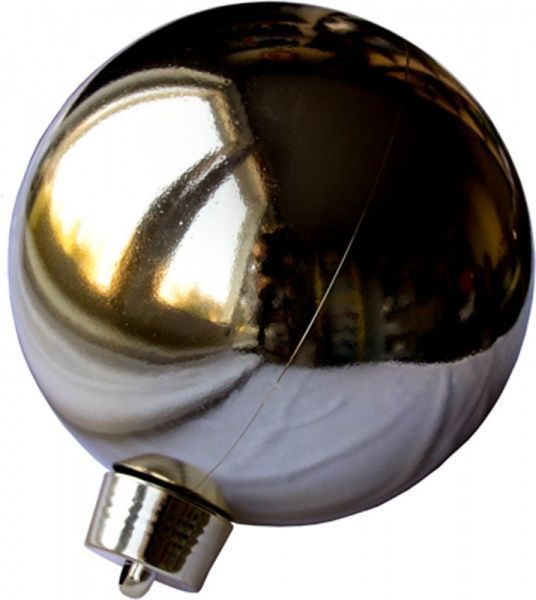 Куля пластикова Девілон d200 однотонна глянцева золото