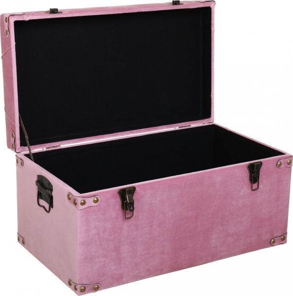 Сундук-пуф Art&Crafts Велюр пудровый 64х35х33 см 