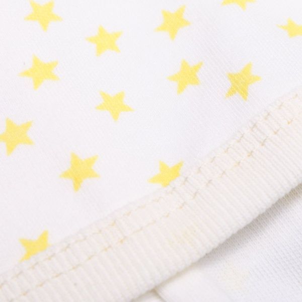 Чепчик детский Bambinelli желтая звездочка 3-6 месяцев белый с рисунком