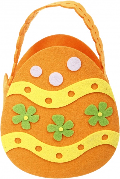 Декорация пасхальная Діамантові ручки Писанка 20х17 см оранжевый