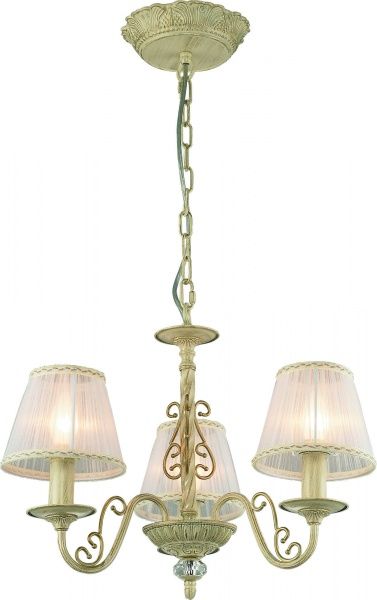 Люстра подвесная Altalusse 3x40 Вт E14 золото/слоновая кость INL-6118P-03 