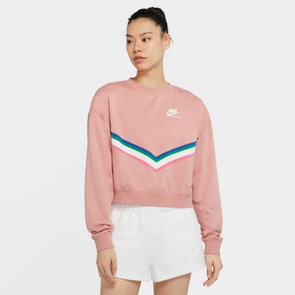 Джемпер Nike W NSW HRTG CREW FLC CU5877-685 р. M рожевий