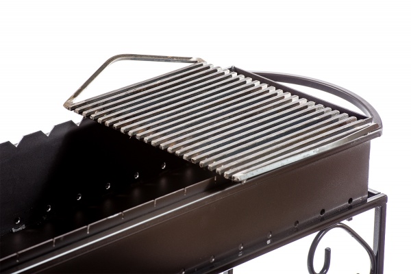 Комплект Metalzavod Мангал MA9-4D на 9 шампуров 4 мм с дровником и аксессуарами