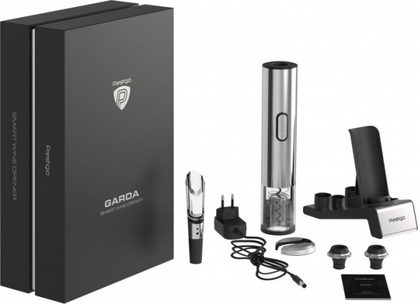 Штопор электрический Garda Smart Wine Opener Silver (PWO105SL) Prestigio