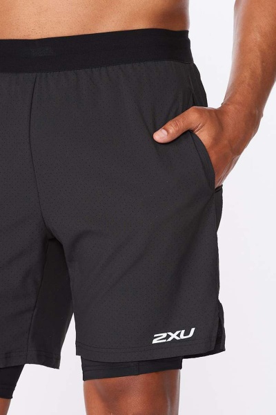 Шорти 2XU Aero 2-in-1 7 Inch Shorts MR6536b_BLK/SRF р. S чорний