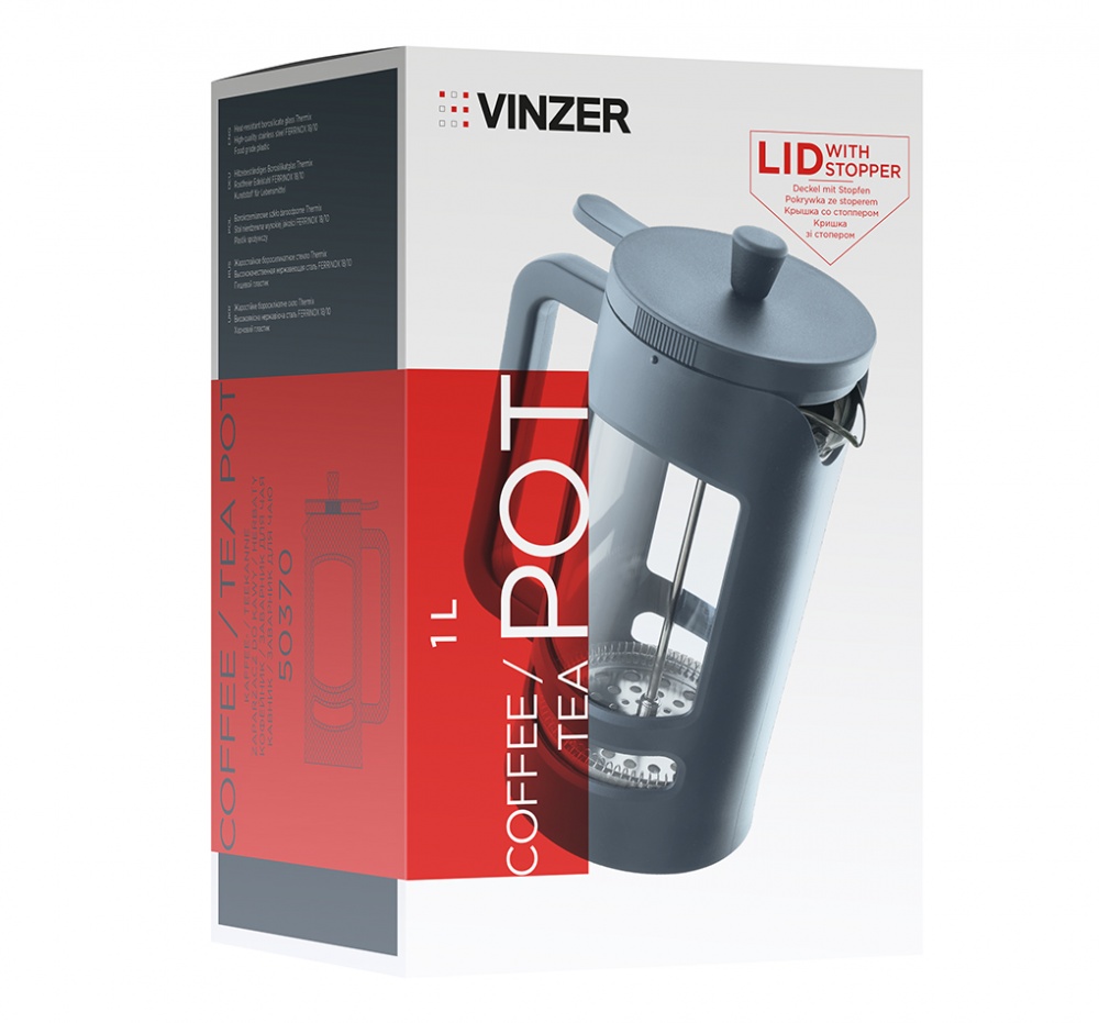 Френч-пресс Vinzer 1 л 50370