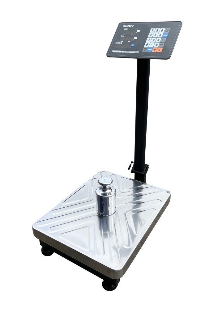 Весы товарные VAGAR VB-P (60/150 кг, ин. LED, д.20/50, пл. 420х520 мм) new