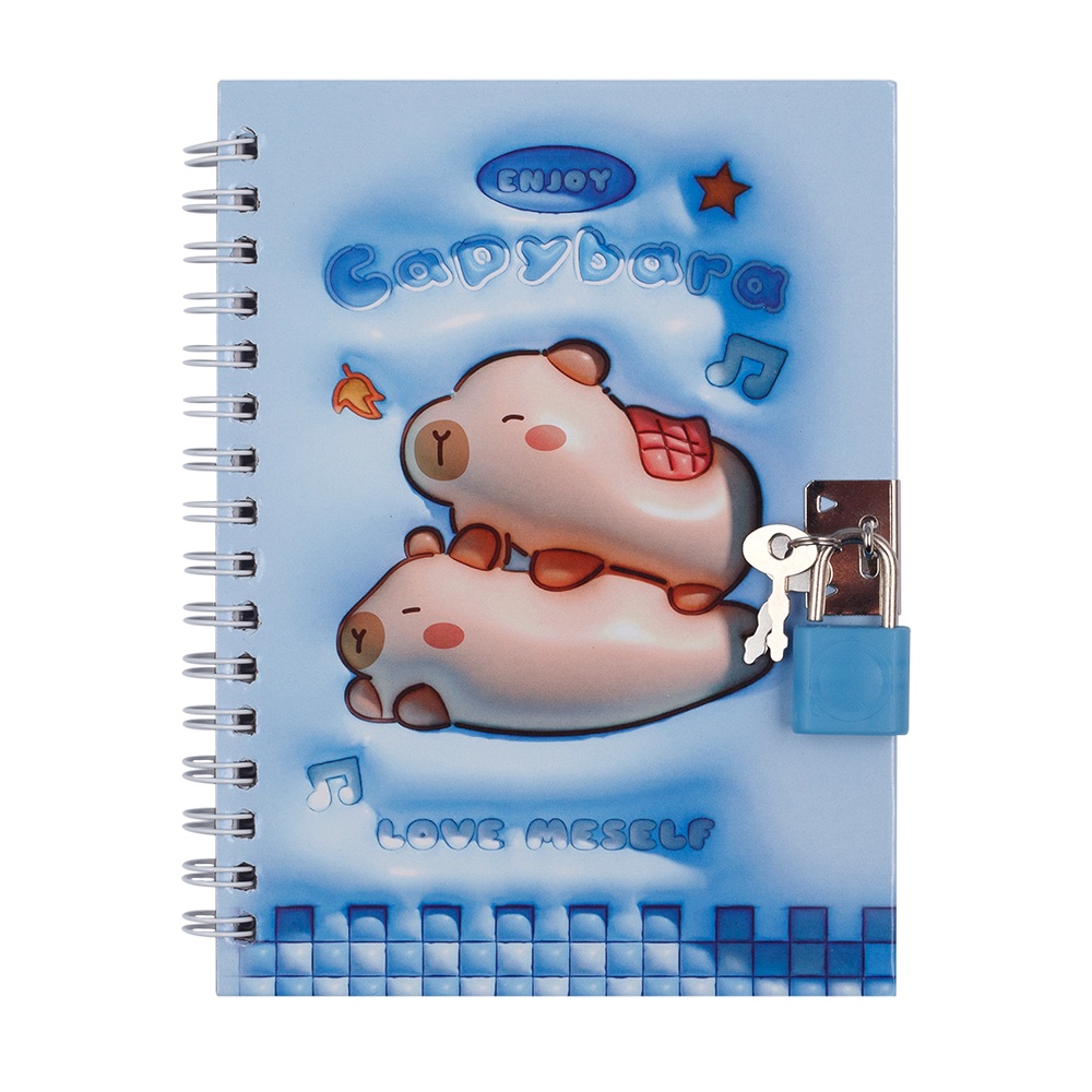 Блокнот детский на замочке Forme Capybara 2 110х150 мм 48 лист. KIDS Line