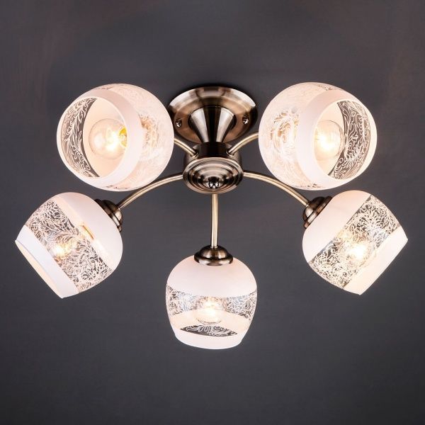 Люстра стельова Strotskis Cheryl 30118/5 5x60 Вт E27 антична бронза 