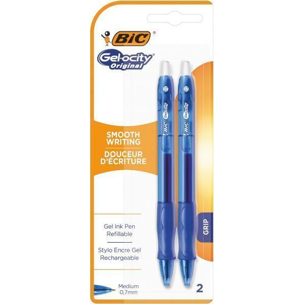 Ручка гелевая BIC Gelocity Original син бл 2шт/уп 