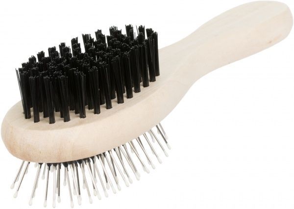 Гребінець-щітка TRIXIE подвійна кругла 6х17 см 2322