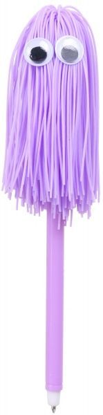 Ручка шариковая Глазки фиолетовые 