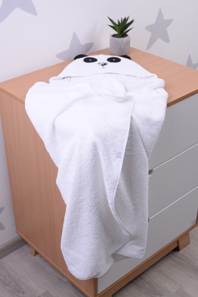 Пелюшка після купання Baby Veres Panda 80x120 см білий 190.04 