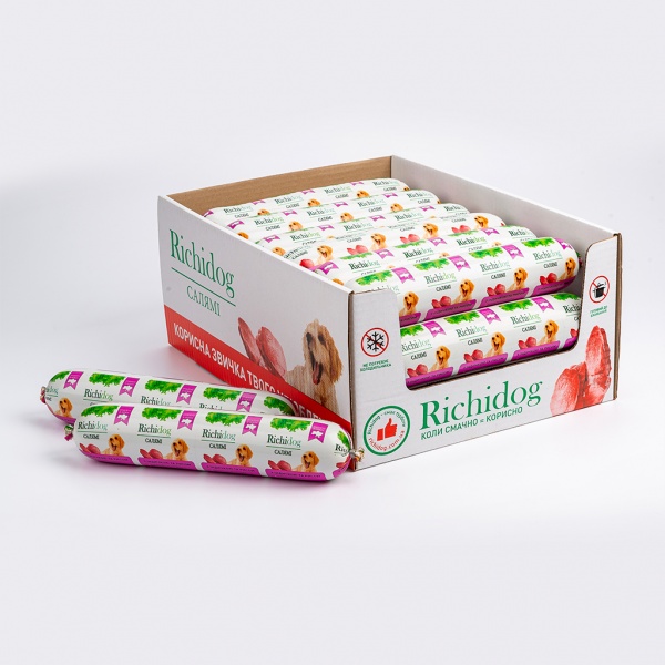 Корм вологий для усіх порід Richi Dog м'ясо птиці та індичка