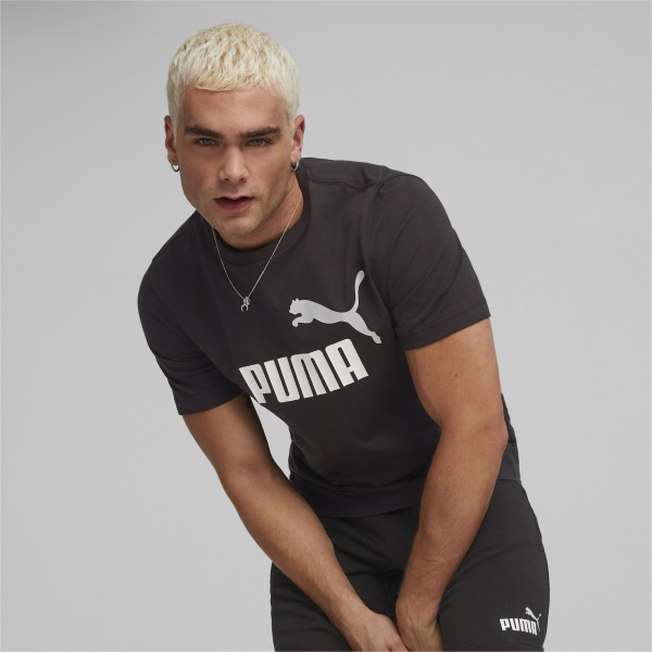 Футболка Puma ESS+ 2 COL LOGO TEE 58675961 р.2XL черный