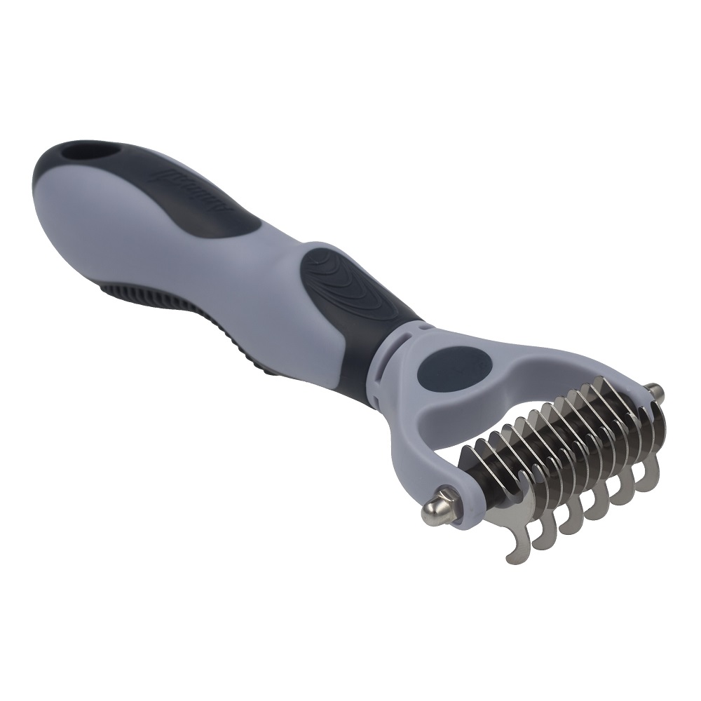 Ковтуноріз двосторонній AnimAll для вичісування шерсті довгошерстих порід собак та котів S (184472)