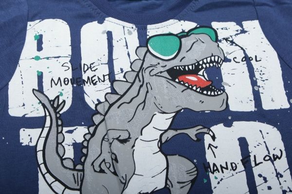 Комплект дитячого одягу Macca Boy 9089 з динозавром р.98 синій 