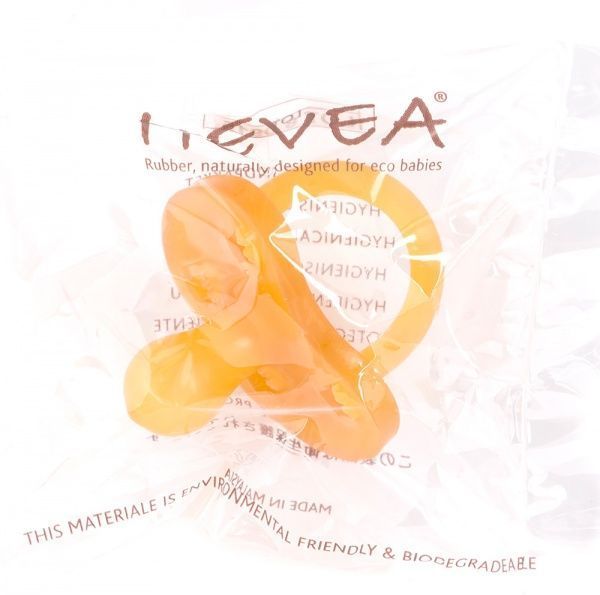 Соска-пустышка Hevea Star and Moon анатомическая от 0 до 3 месяцев Оранжевая