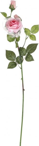 Растение искусственное Роза 73 см розовая Девилон
