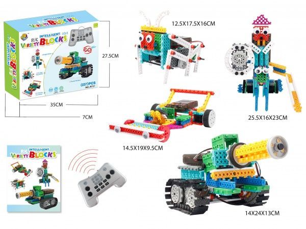 Конструктор электронный LongYeah STEM R721 4 в 1 с пультом