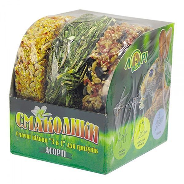 Ласощі Лорі для гризунів Асорті на сіні