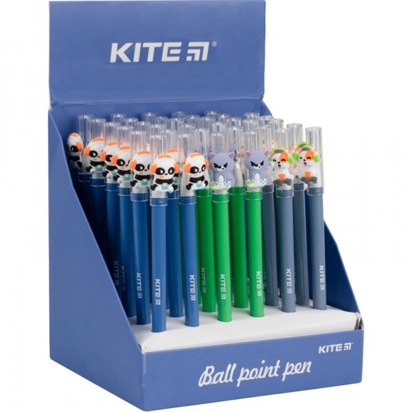 Ручка кулькова KITE Game синя 60037 