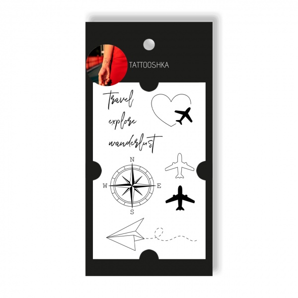 Тату тимчасове TATOOSHKA Подорожі