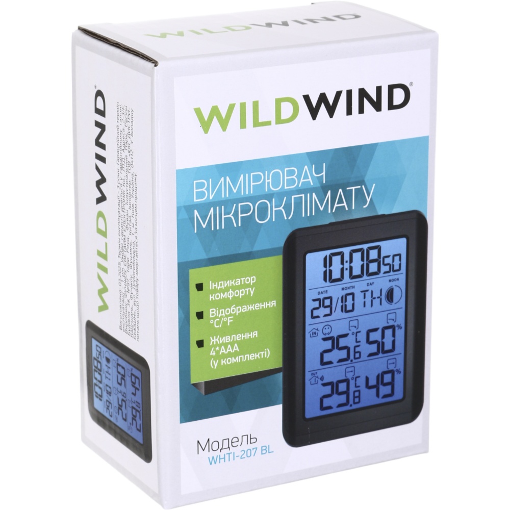 Вимірювач мікроклімату Wild Wind WHTI-207 BL